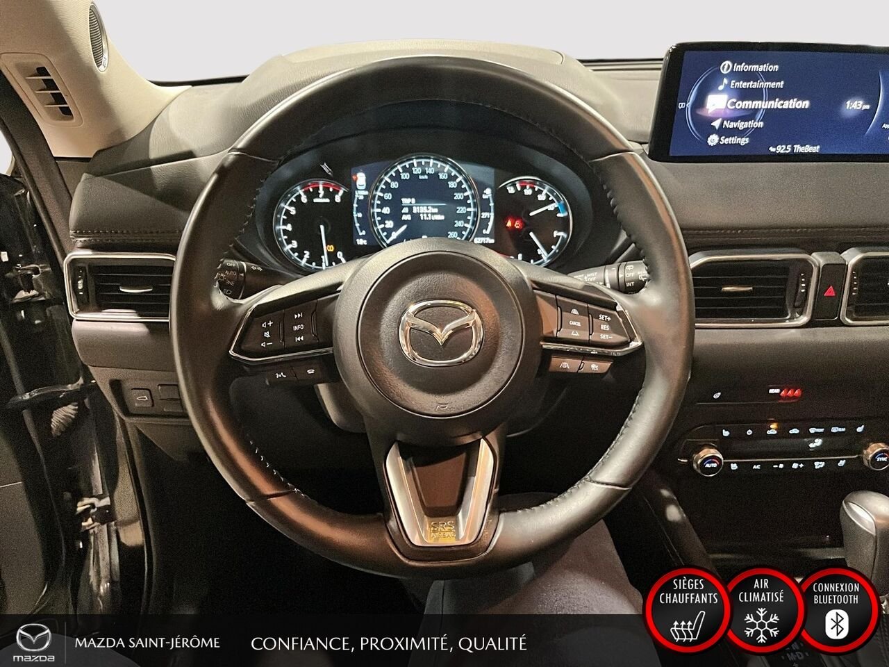 2025 Mazda CX-5 GT | TOIT OUVRANT | CUIR | AWD | Black Saint-Jérôme - photo #13