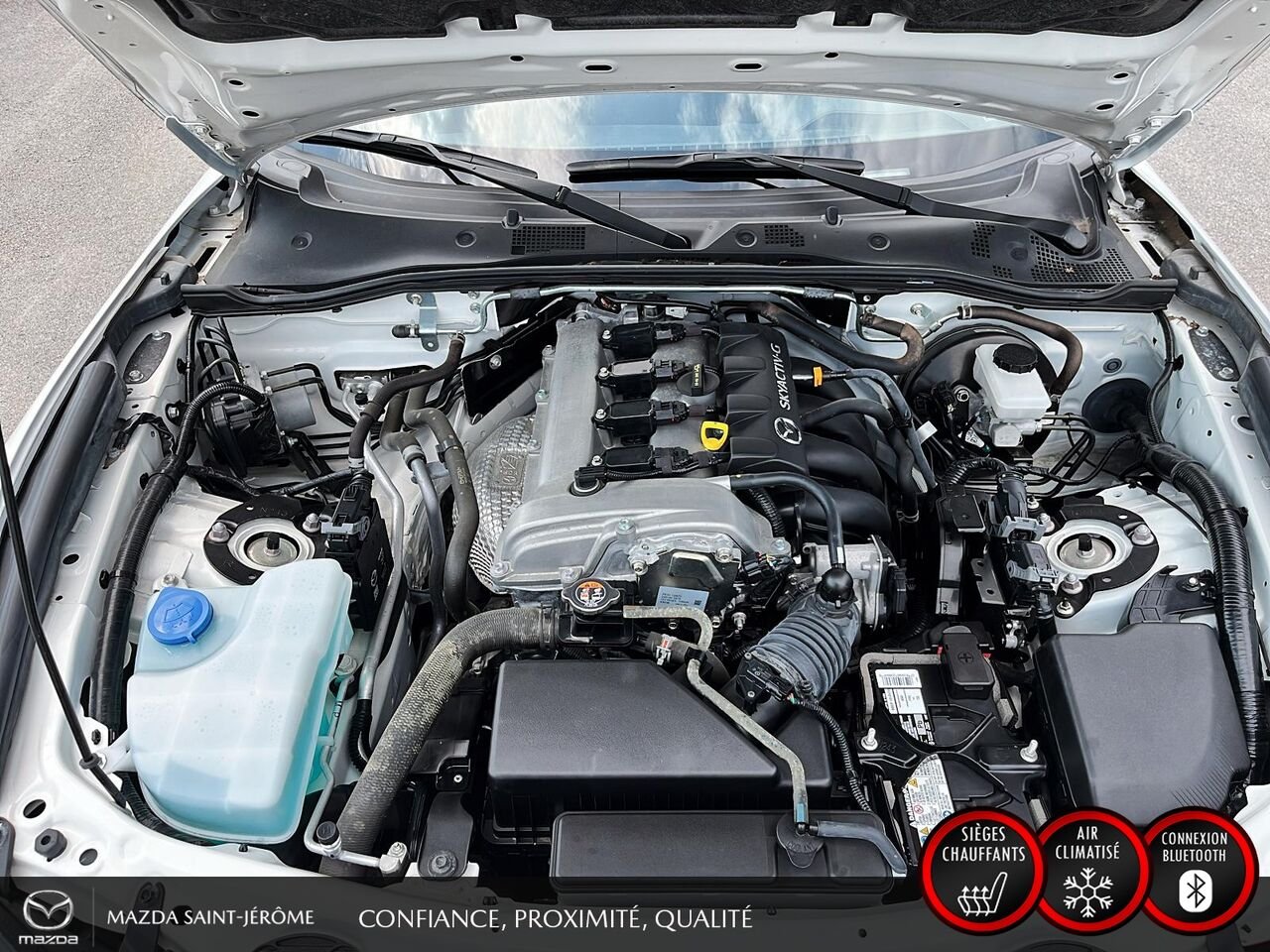 2023 Mazda MX-5 RF GS-P | MAGS NOIR | TOIT ÉLECTRIQUE | AUTOMATIQUE | White Saint-Jérôme - photo #23
