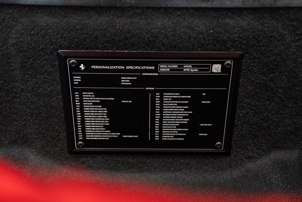2024 Ferrari SF90 Spider Convertible Red Kirkland - photo #23