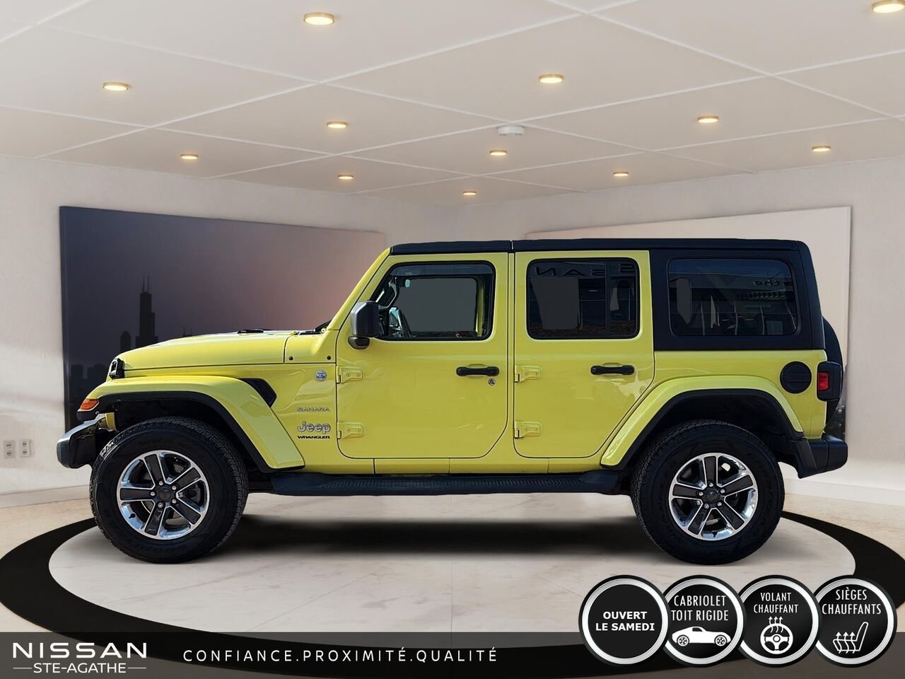 Jeep Wrangler Sahara | V6 | 4X4 | 4 PORTES | 2023 Jaune Saint-Jérôme - photo #5