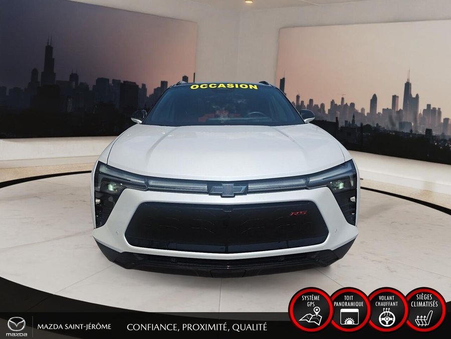 Chevrolet Blazer EV RS | AWD | TOIT PANORAMIQUE | 85 kWh | SIÈGES VENTILÉS 2025 Blanc