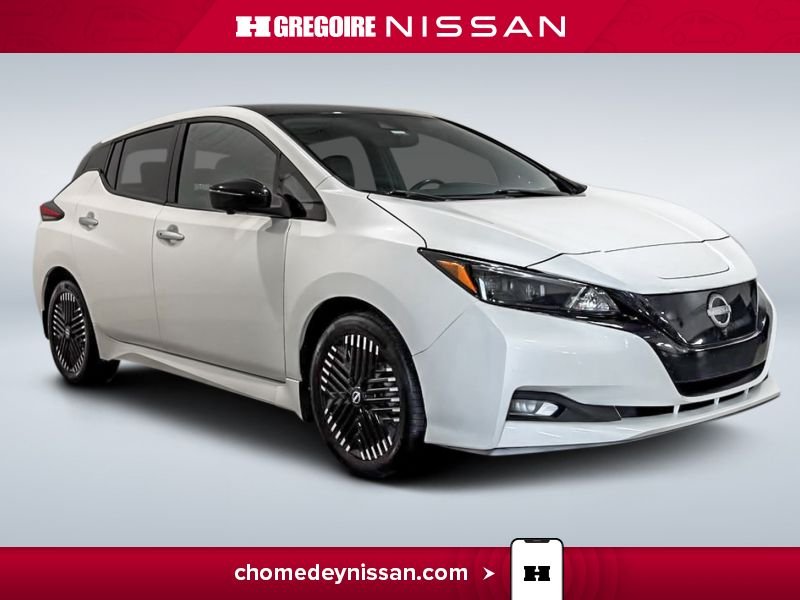 Nissan Leaf CL6917 | SL PLUS * Mag * Cuir * Volant Chauffant * 2023 Blanc Laval - photo #0