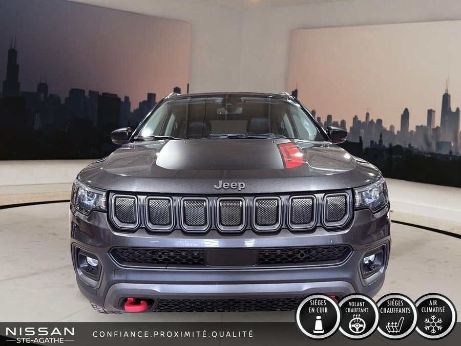 Jeep Compass Trailhawk | 4X4 | VOLANT CHAUFFANT | ATTELAGE | CAMÉRA DE RECUL 2022 Gris
