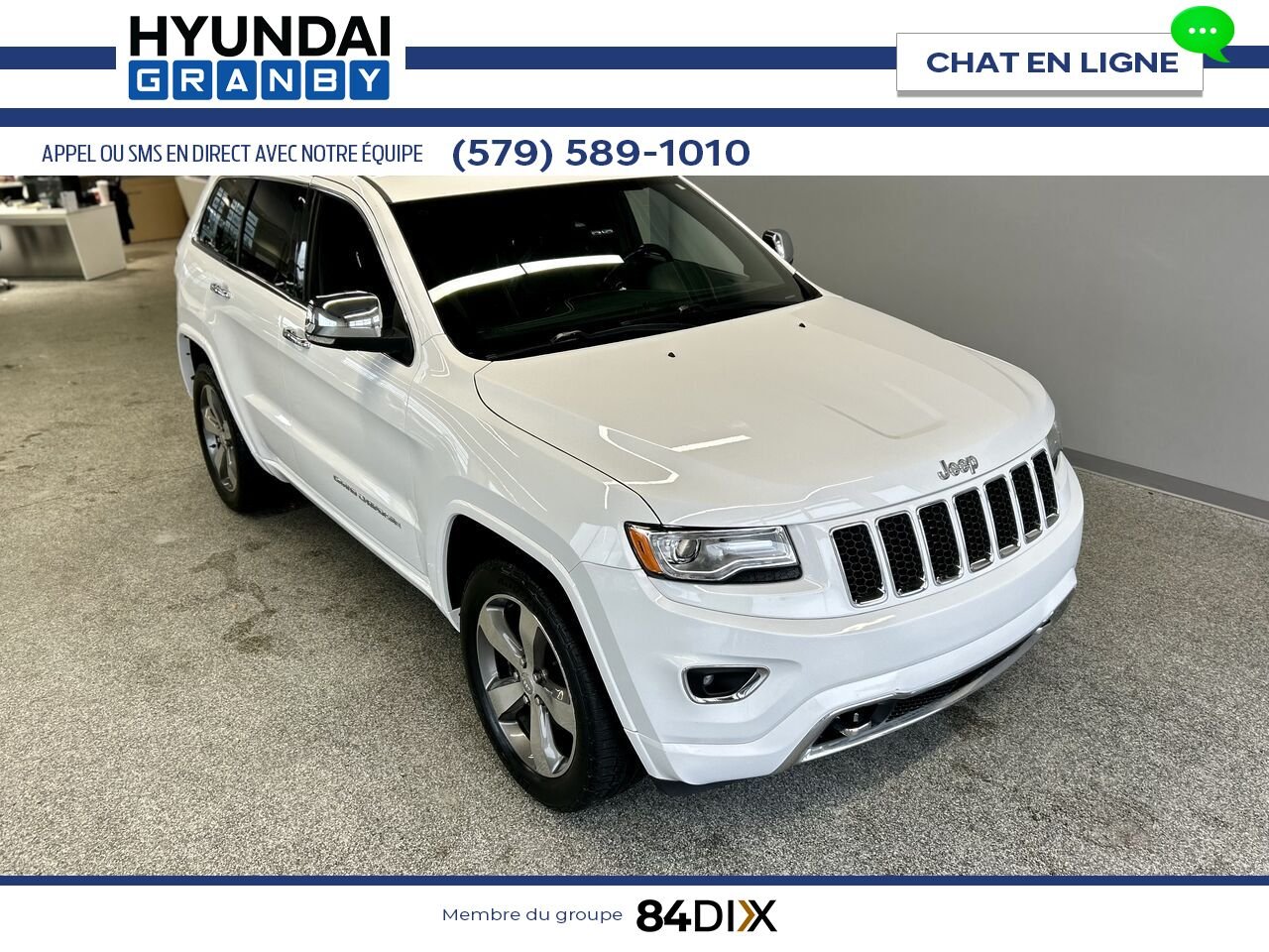2015 Jeep Grand Cherokee White Granby - photo #1