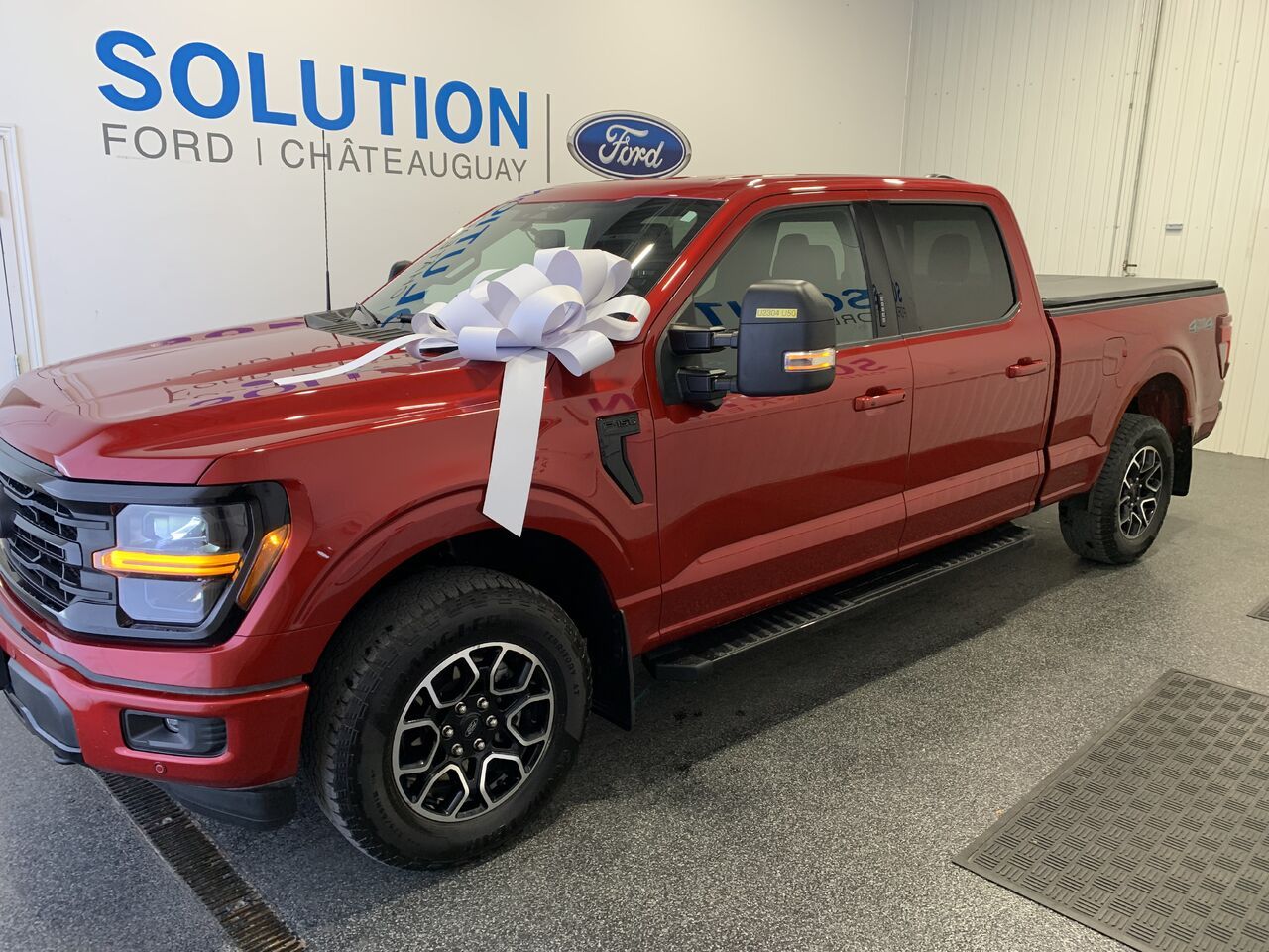 Red 2024 Ford F-150 Pickup Truck Four-Wheel Drive Automatic