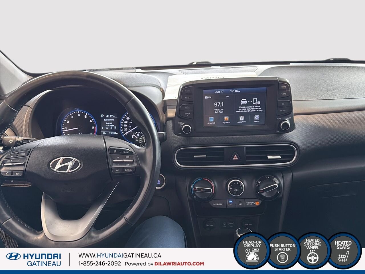 2018 Hyundai Kona White Gatineau - photo #6
