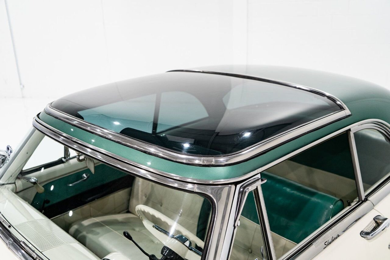 1954 Ford Crestline Skyliner rare glass top long term ownership White Montreal - photo #48