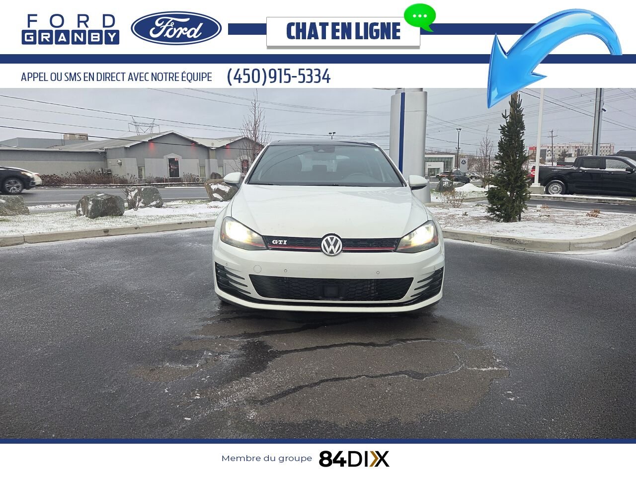 Volkswagen Golf GTI 2016 Blanc Granby - photo #1