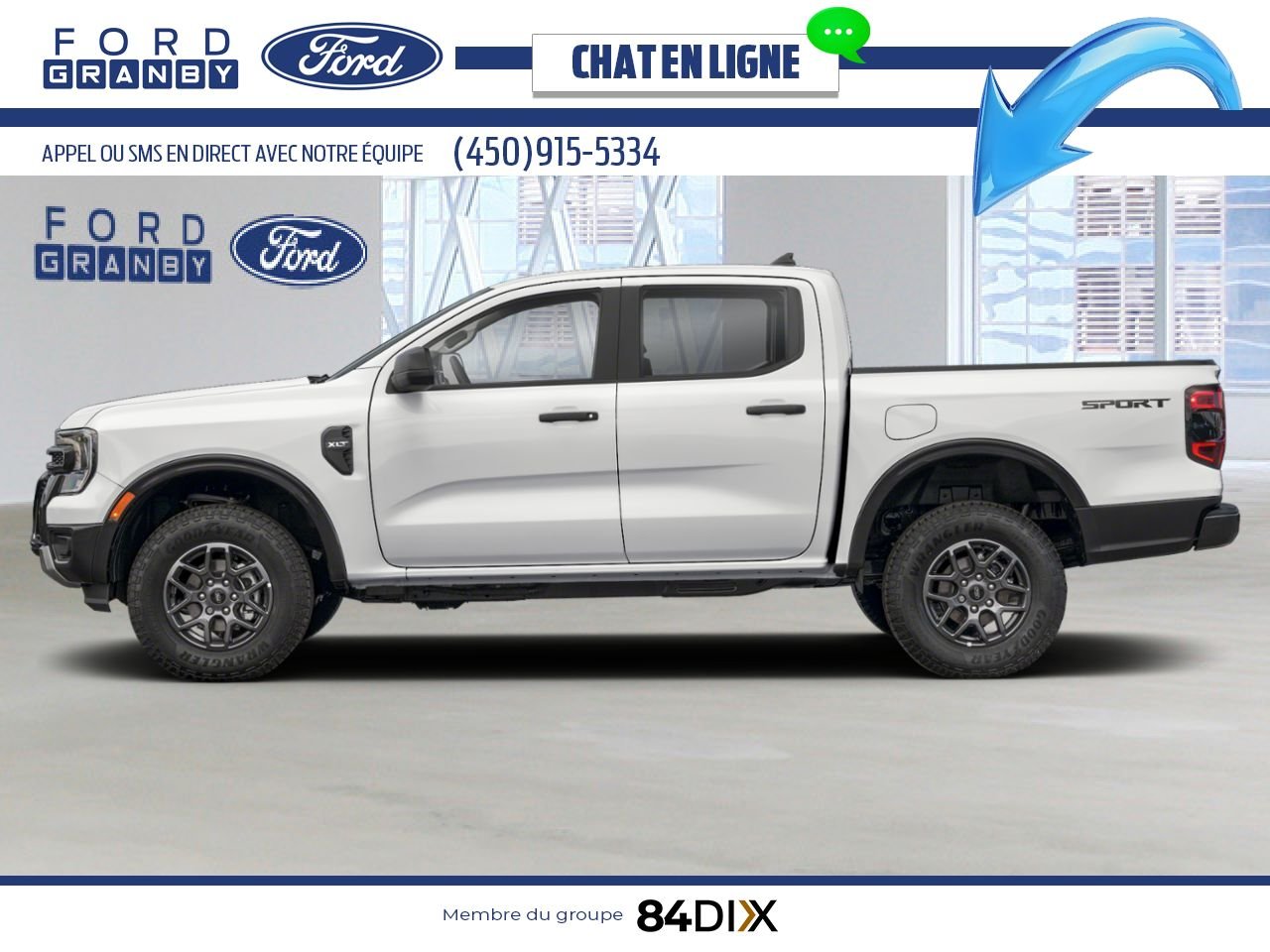 2025 Ford Ranger Oxford White Granby - photo #1