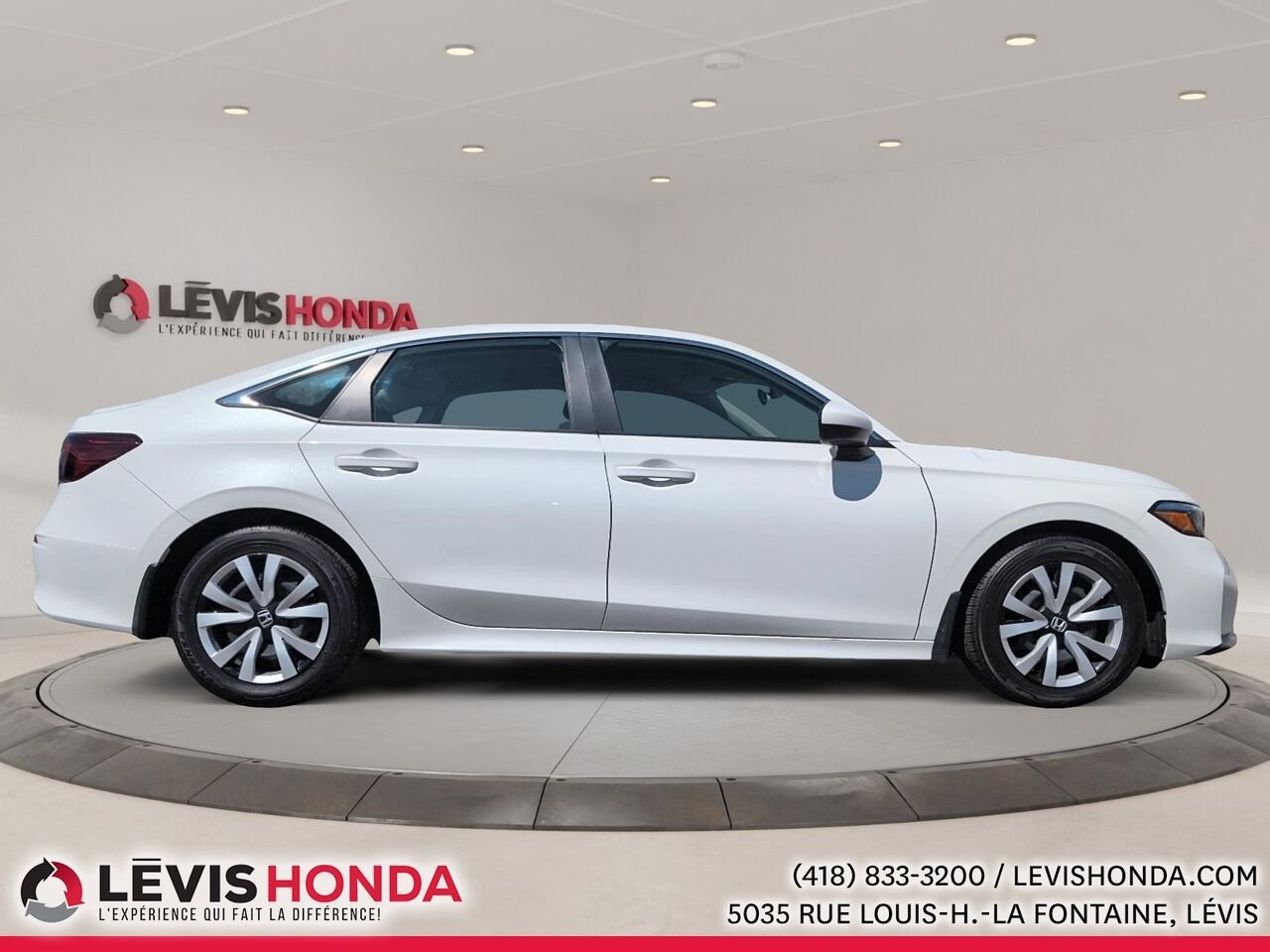 Honda Civic LX LX CVT 2025 Blanc Lévis - photo #8