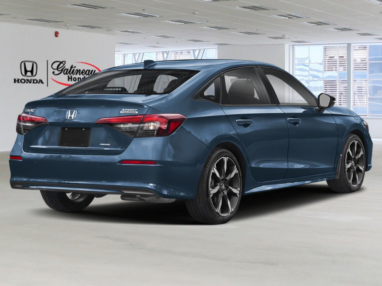 2026 Honda Civic hybride berline Sport Touring eCVT BLEU OCÉANIQUE NACRÉ (B-645P)-NOIR Gatineau - photo #1