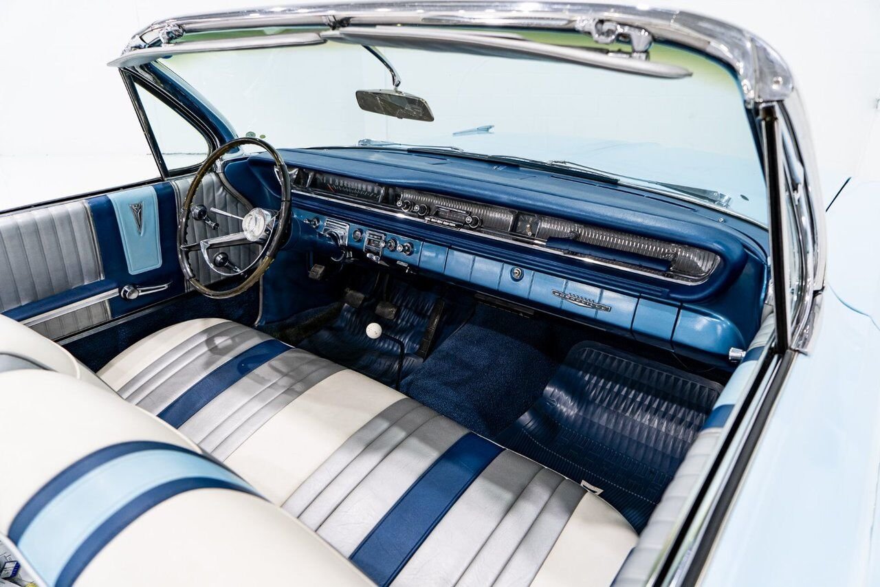 Pontiac Bonneville **PRIX EN USD**C8 Suffix 389cu.in. TriPower 4 Speed 1961 Bleu Montréal - photo #65
