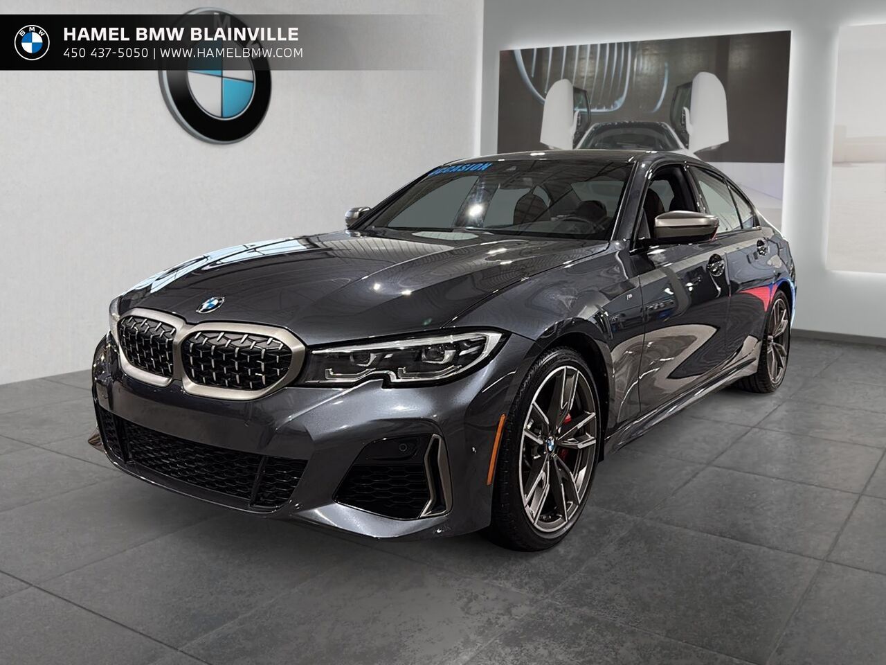 Gray 2022 BMW 3 Series Sedan All-Wheel Drive Automatic