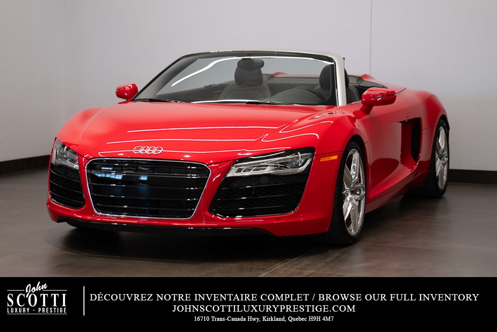 2015 Audi R8 V8 Spyder \ LOW KM Red Kirkland - photo #0