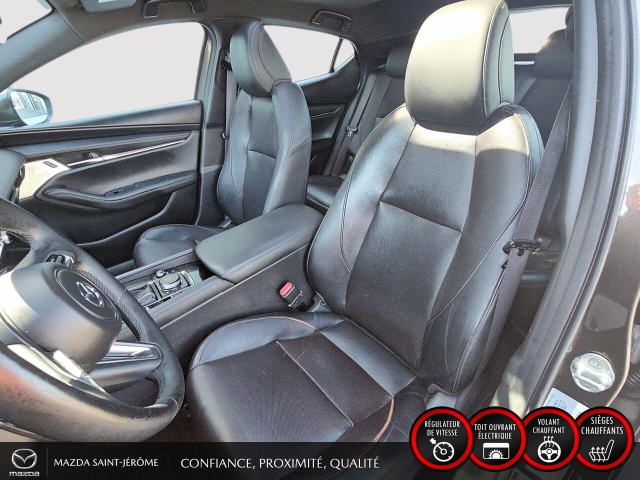 Mazda Mazda3 Sport GT | TOIT OUVRANT | CUIR | AUTOMATIQUE 2020 Gris Saint-Jérôme - photo #17