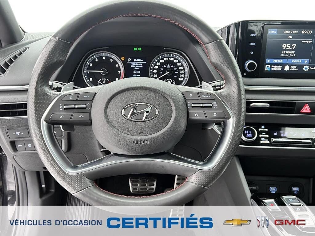 2021 Hyundai Sonata VIN 5NPEJ4J20MH089314 Black Baie-Comeau - photo #9