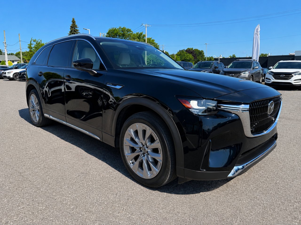 Mazda CX-90 hybride léger GT-P 2024 Noir Châteauguay - photo #3