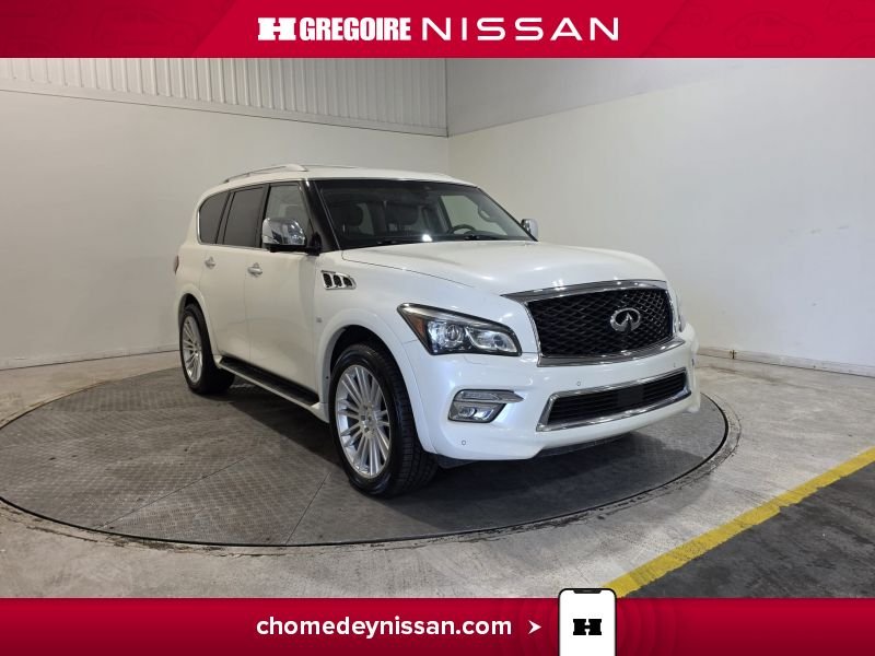 Infiniti QX80 CS6950 | Cuir * Toit * GPS * 7 Places 2017 Blanc Laval - photo #0