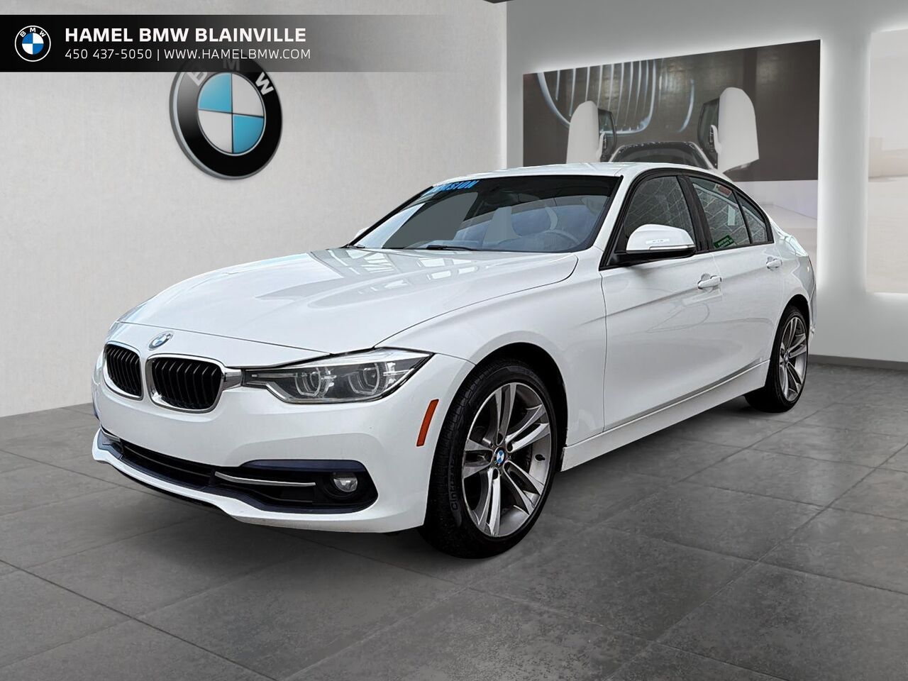White 2018 BMW 3 Series Sedan All-Wheel Drive Automatic