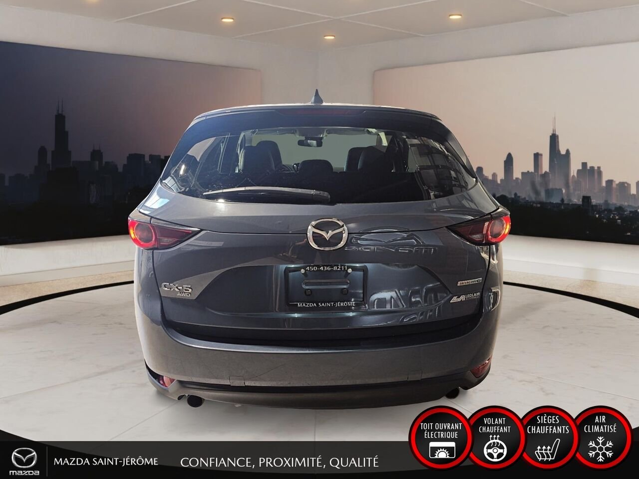 2021 Mazda CX-5 Édition Kuro | CUIR | TOIT OUVRANT | AWD | Grey Saint-Jérôme - photo #6