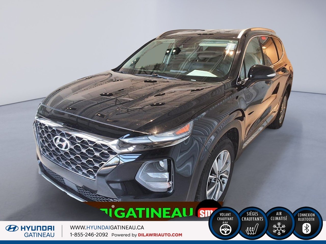 2019 HYUNDAI SANTA FE S *** AWD *** Sieges chauffants *** camera de recul *** Black Ottawa & Gatineau - photo #0