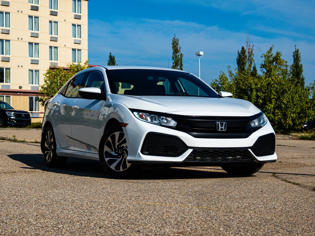 2018 Honda Civic Hatchback LX CVT White Sherwood Park - photo #1