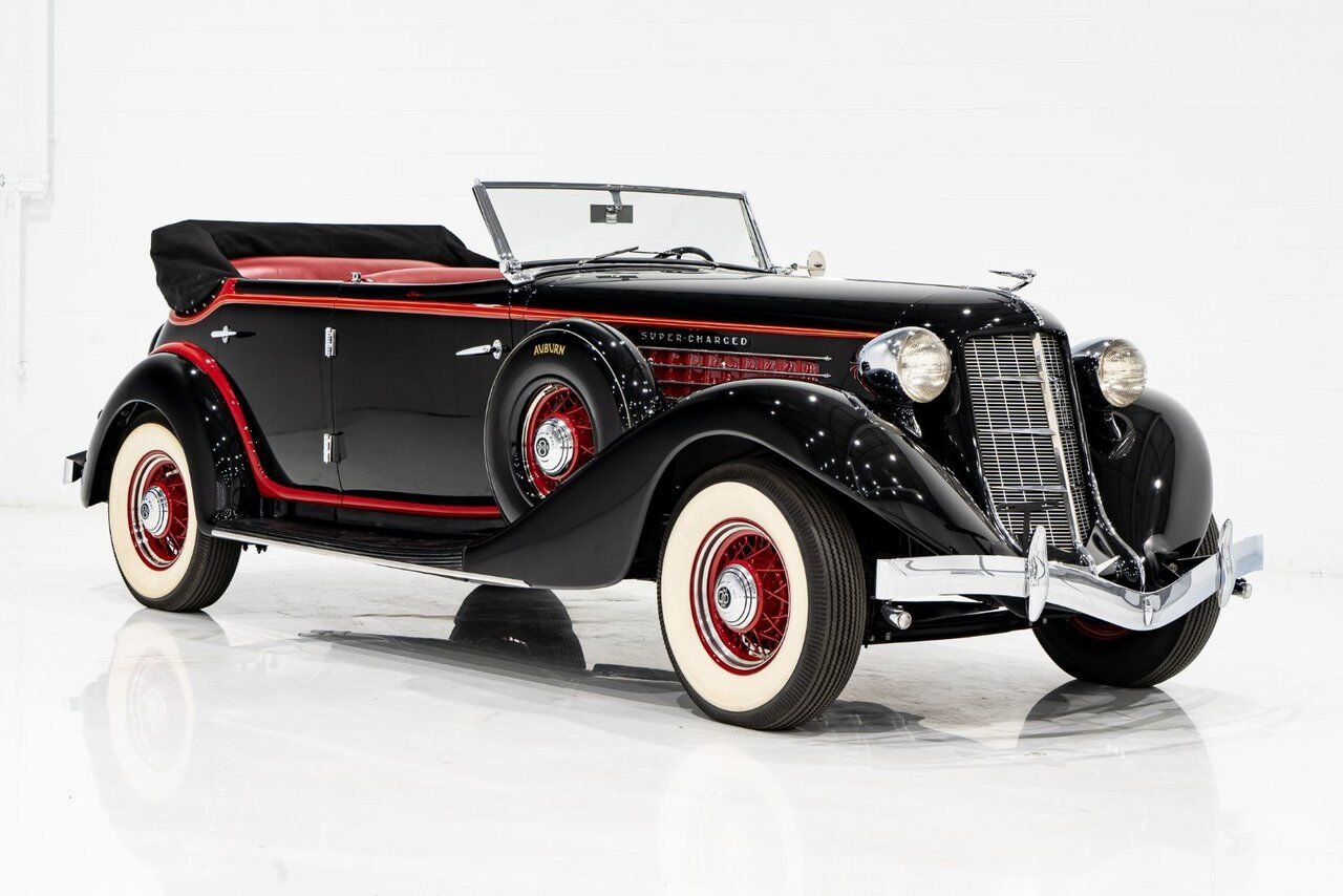 Auburn 851 Supercharge Phaeton **PRIX EN USD** 1935 Noir Montréal - photo #33