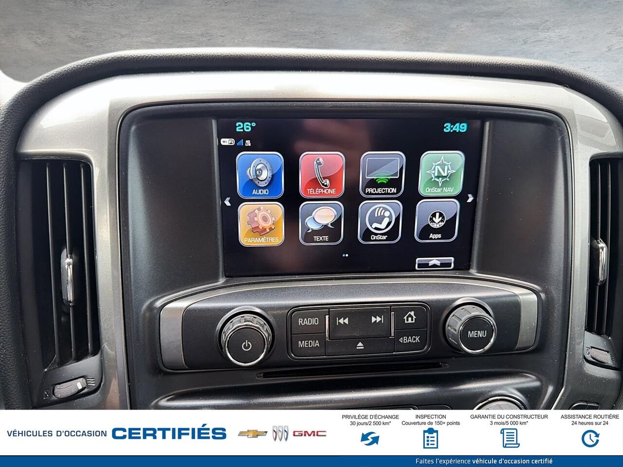 CHEVROLET SILVERADO LT cabine multiplace 153 po 4RM avec 2LT 2018 Noir Montmagny - photo #13