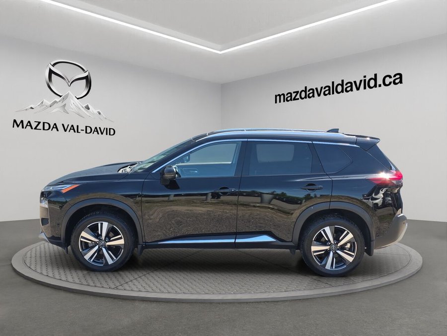 Nissan Rogue Platine TI, Sièges en cuir, Navigation, toit ouvrant panoramique, détecteur d'angles morts 2023 Noir