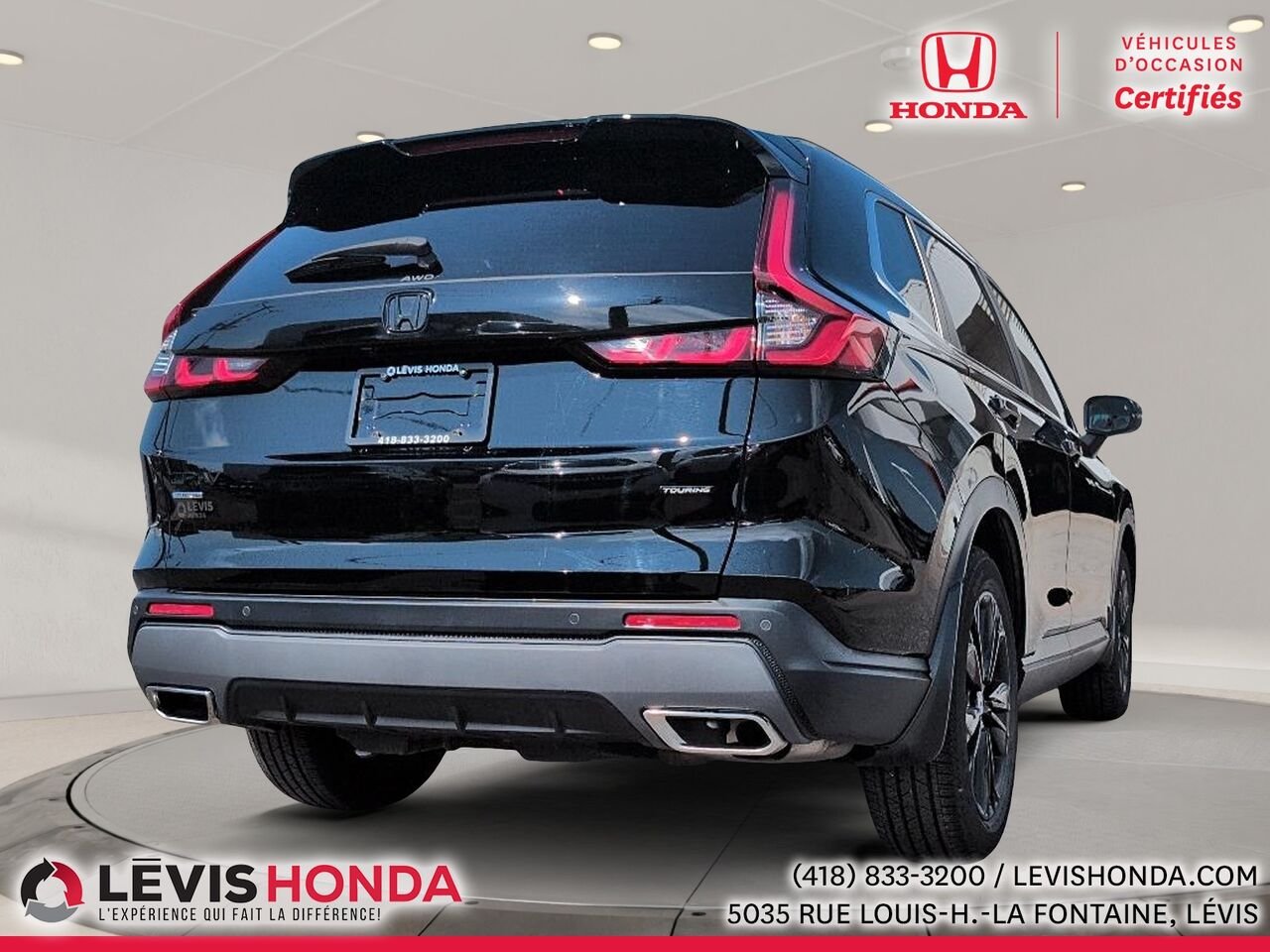 Honda CR-V Touring Hybride AWD Touring Traction Intégrale 2025 Noir Lévis - photo #9