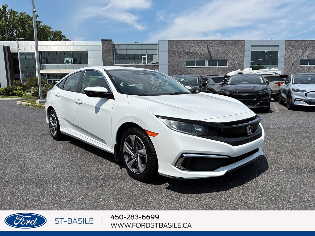 2020 HONDA CIVIC White Saint-Basile-le-Grand - photo #8