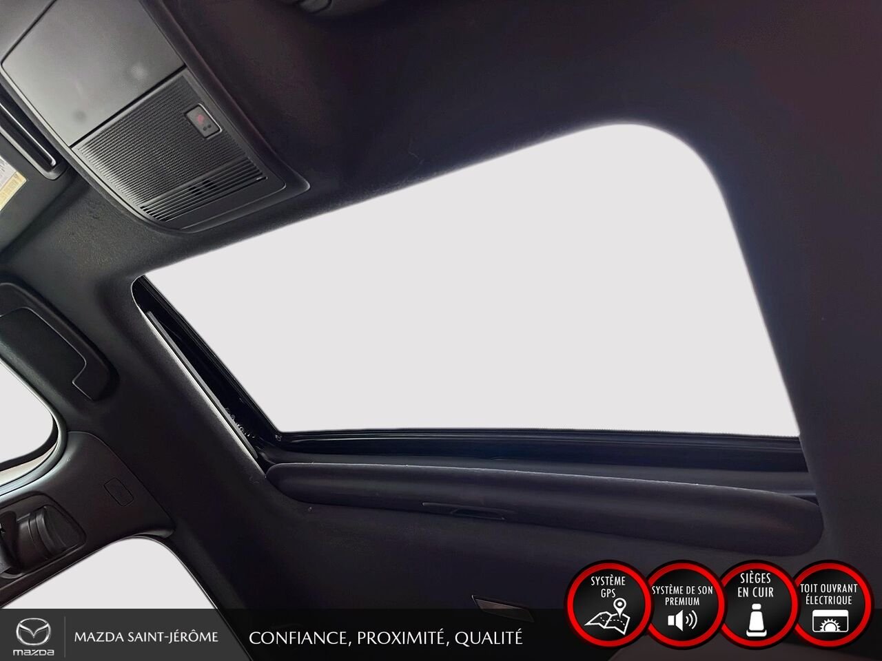 2025 Mazda Mazda3 Sport GT avec moteur turbo | CUIR ROUGE | AWD | TOIT OUVRANT White Saint-Jérôme - photo #18