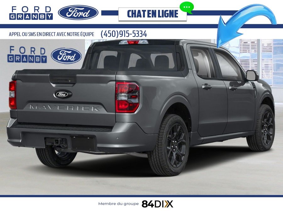 Ford Maverick Lobo Haut de gamme cabine SuperCrew TI 2025 Gris carbonisé métallisé