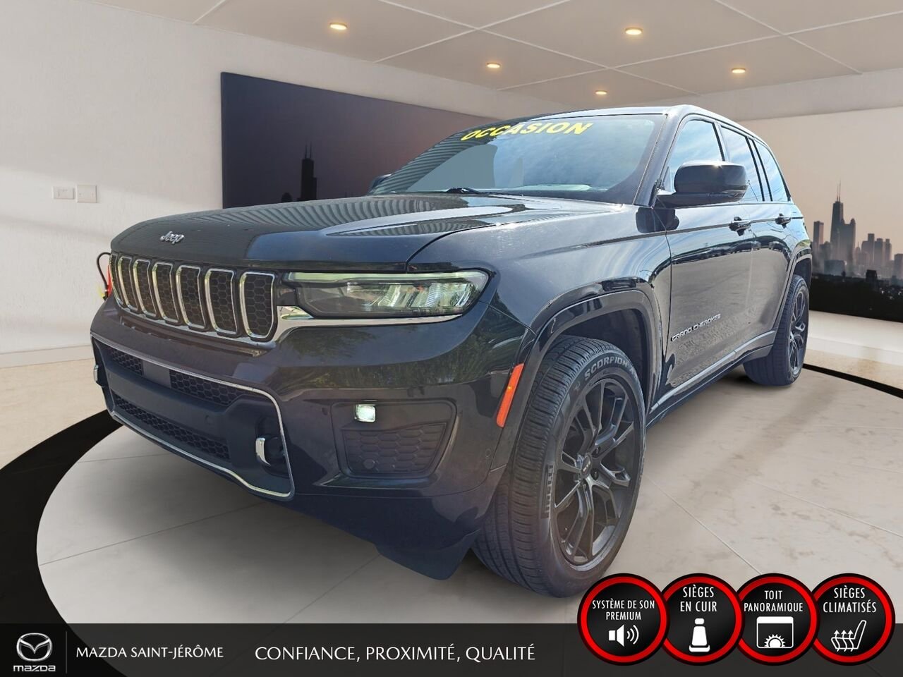 2023 Jeep Grand Cherokee Overland | TOIT PANORAMIQUE | AUDIO MCINTOSH | Black Saint-Jérôme - photo #0
