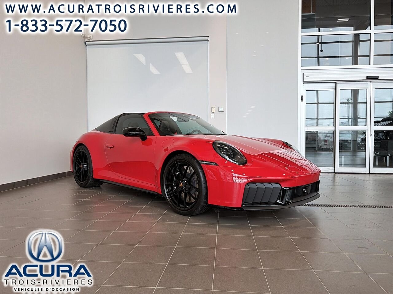 Porsche 911 TARGA 4 GTS T-HYBRID 2026 Rouge Trois-Rivières - photo #3