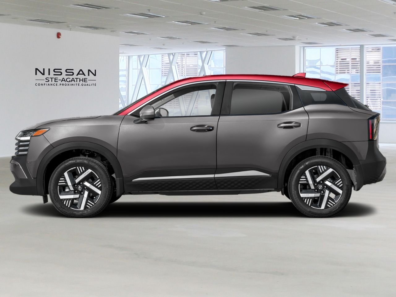 2026 Nissan Kicks Gun Metal Metallic/Scarlet Ember Tintcoat Ste-Agathe des Monts - photo #2