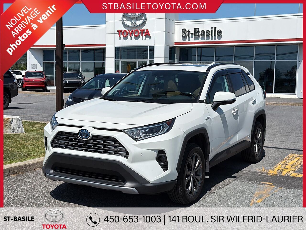 White 2020 Toyota RAV4 Hybrid SUV / Crossover All-Wheel Drive Automatic