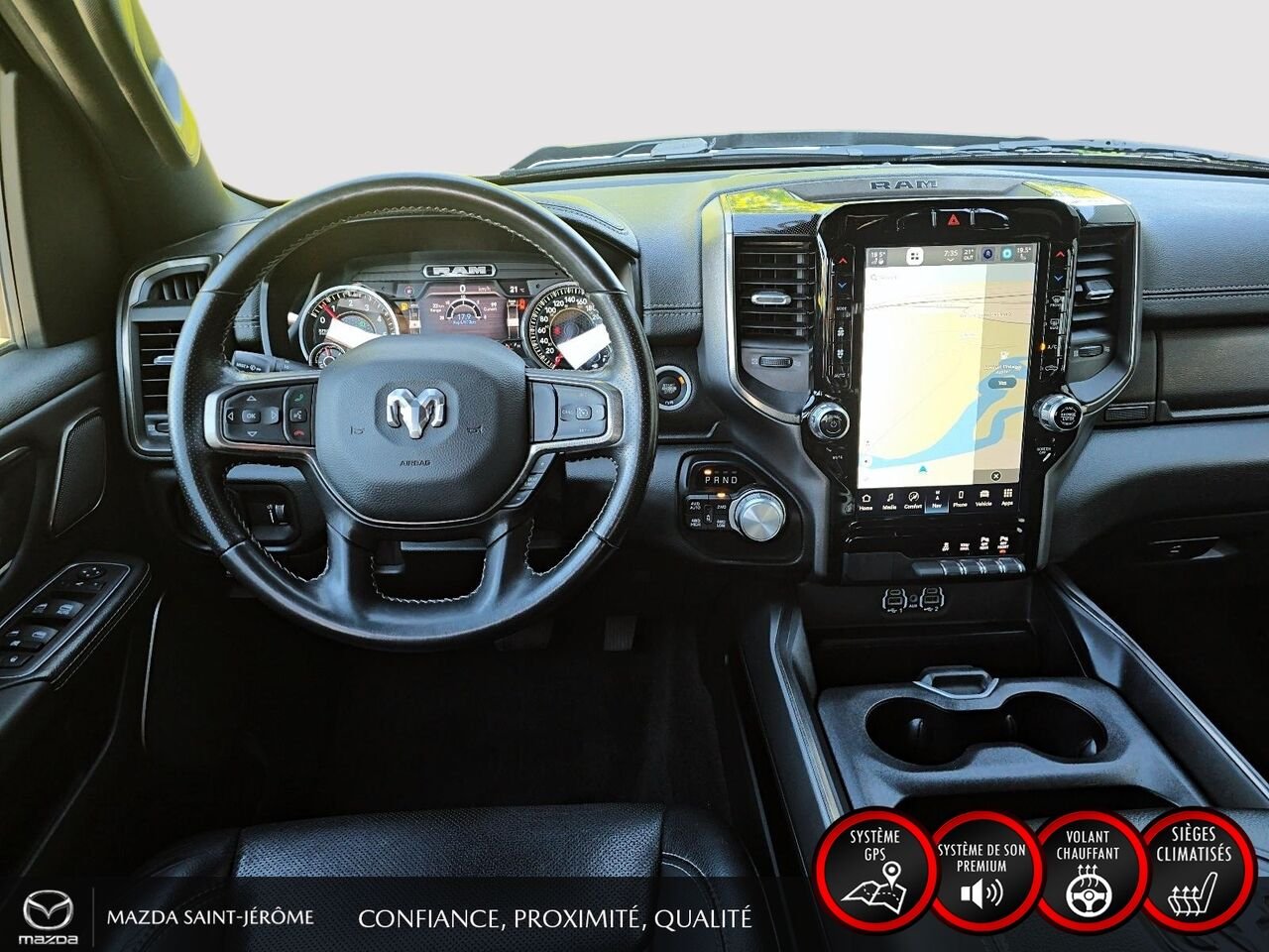 2022 Ram 1500 Sport | caisse de 5 pi 7 po | CUIR | 4X4 | White Saint-Jérôme - photo #23