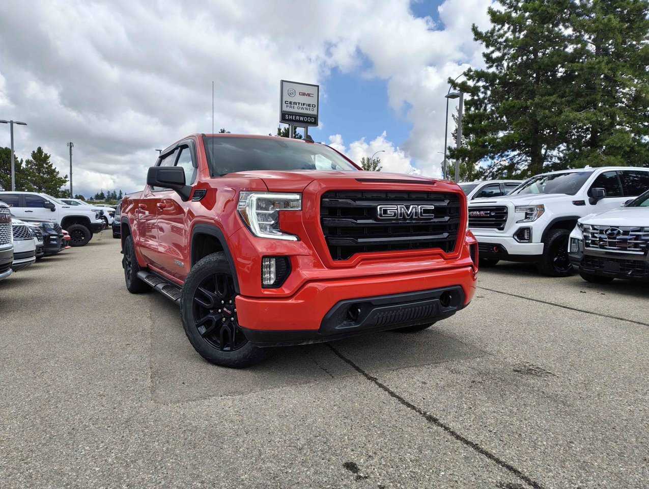 2021 GMC Sierra 1500 4WD Crew Cab 147 Elevation Red Sherwood Park - photo #1