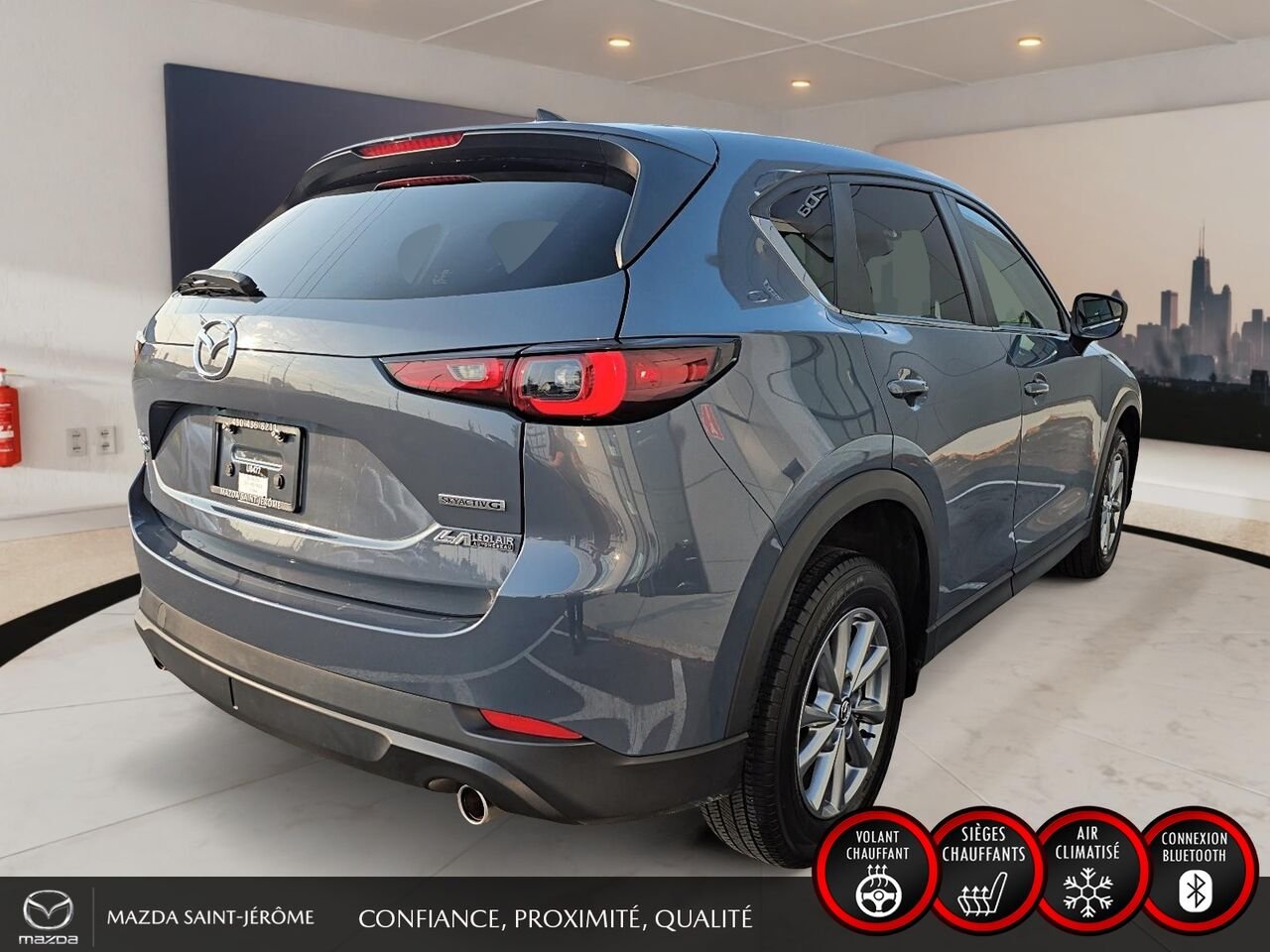 Mazda CX-5 GS | AWD | CUIR | 2023 Gris Saint-Jérôme - photo #5