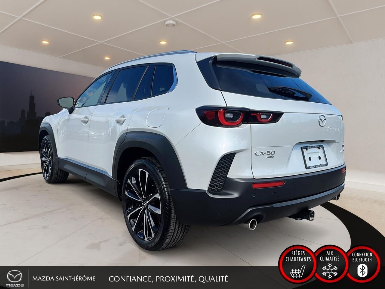 Mazda CX-50 GT | TOIT PANORAMIQUE | CUIR BRUN | AWD | 2025 Blanc Saint-Jérôme - photo #9
