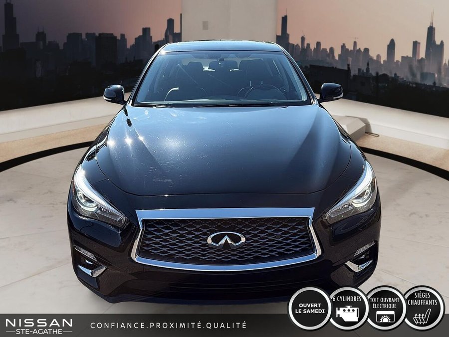 INFINITI Q50 LUXE| TOIT| AWD| CARPLAY 2024 Noir