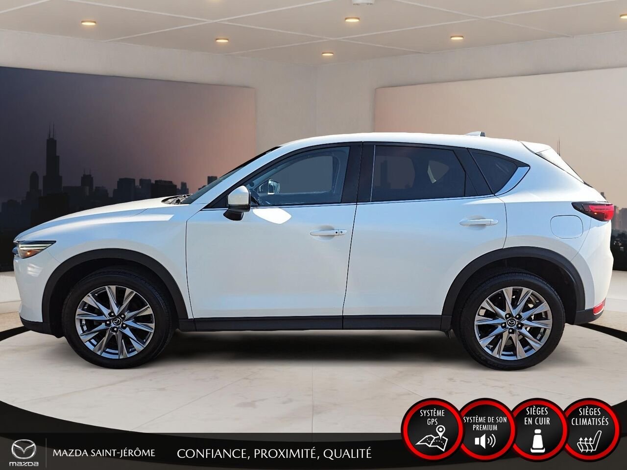 2019 Mazda CX-5 GT | TOIT OUVRANT | CUIR | AWD | White Saint-Jérôme - photo #10