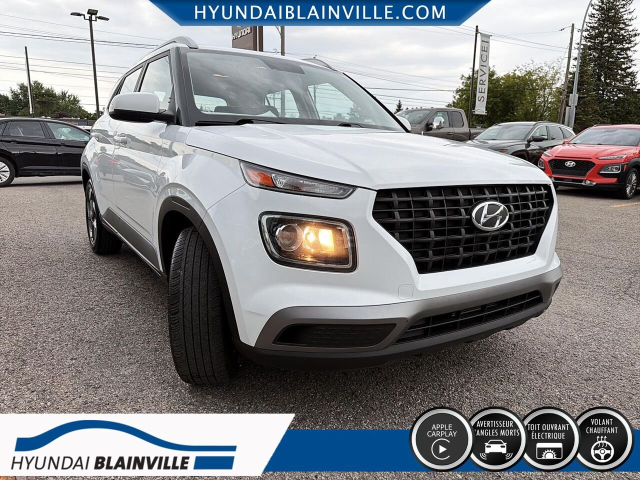 Hyundai Venue 2021 Blanc Blainville - photo #2
