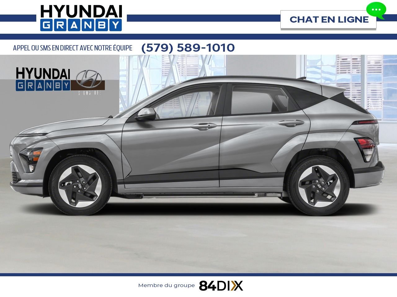HYUNDAI Kona électrique 2026 Cybergris Granby - photo #2