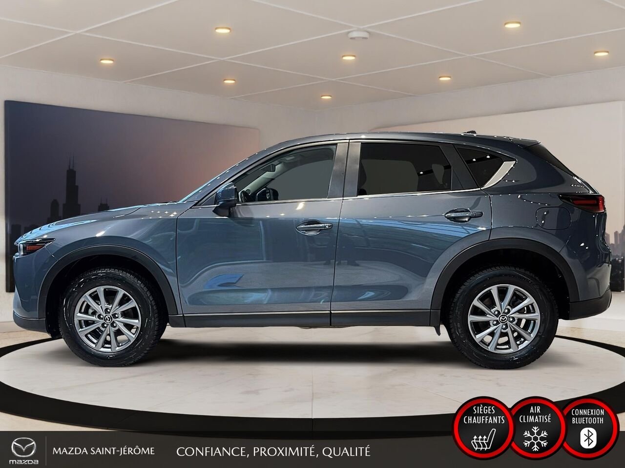 2025 Mazda CX-5 GS | AWD | SIMILICUIR SPORT | VOLANT CHAUFFANT | HAYON ÉLECTRIQUE Grey Saint-Jérôme - photo #10