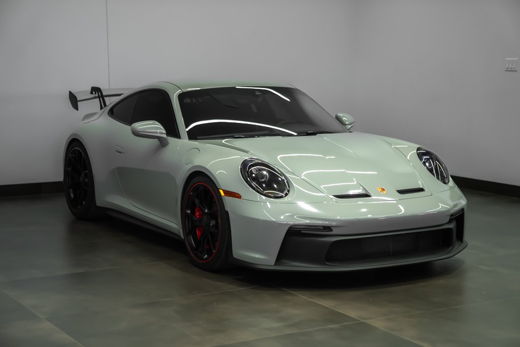 Porsche 911 GT3 coupé 2022 Gris Kirkland - photo #2