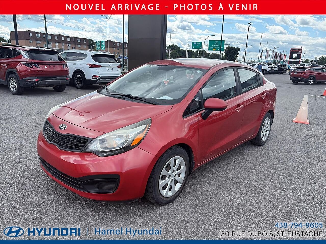 2015 Kia Rio Red Saint-Eustache - photo #2
