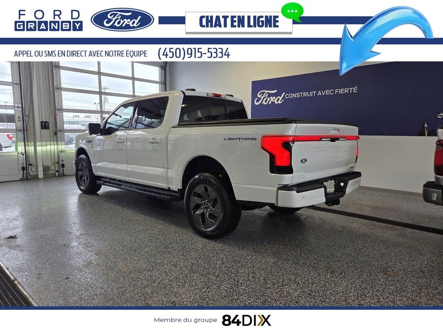 2025 Ford F-150 LIGHTNING LARIAT, CUIR, TOIT White