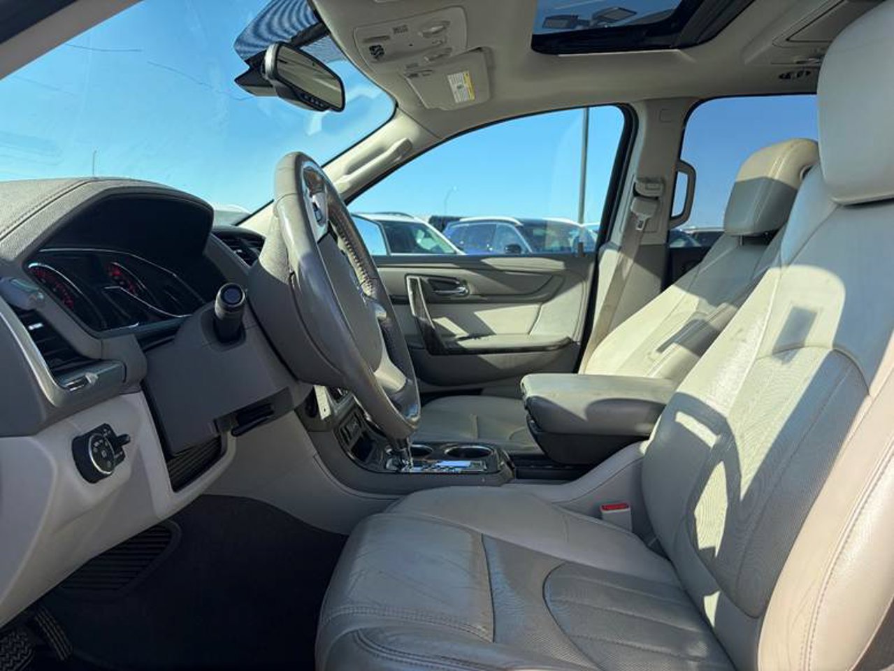 2014 GMC Acadia AWD 4dr SLT2 White Sherwood Park - photo #5